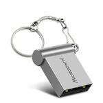 MiCRODATA 4 GB USB 2.0 per computer e auto Mini disco in metallo a due usi (grigio argento)