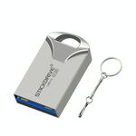 STICKDRIVE 64 GB USB 3.0 Mini disco U in metallo ad alta velocità (grigio argento)