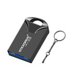 STICKDRIVE Mini disco in metallo ad alta velocità USB 3.0 da 128 GB (nero)