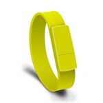 MicroDrive 16 GB USB 2.0 Braccialetto Fashion Wristband U Disk (giallo)