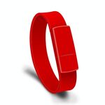 MicroDrive 32 GB USB 2.0 Braccialetto Fashion Wristband U Disk (rosso)