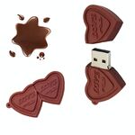 MicroDrive 4 GB USB 2.0 Creative Heart Chocolate U Disk