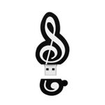 MicroDrive 16 GB USB 2.0 Music Note U Disk