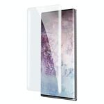 Vetro temperato a colla piena curva a liquido UV per Galaxy Note10 Pro, supporto sblocco impronta digitale