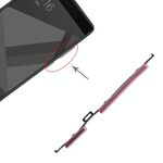 Pulsante di accensione e pulsante di controllo del volume per Xiaomi Redmi Note 4X (rosa)
