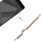 Pulsante di accensione e pulsante di controllo del volume per Xiaomi Redmi Note 4X (oro)