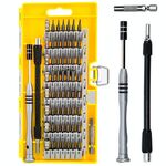 Kit di strumenti di riparazione per punte da cacciavite per cacciavite di precisione in acciaio per utensili S2 60 in 1 (giallo)