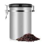 Contenitori per caffè Contenitori per il tè in acciaio inossidabile Contenitori per il tè da cucina neri Contenitori per il tè da caffè Contenitori per il tè Articoli per il tè (grigio)