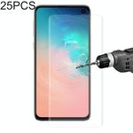 25 PCS Edge Glue 3D Curved Edge Pellicola in vetro temperato a schermo intero per Galaxy S10 + (trasparente)