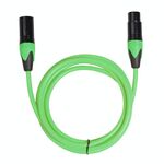 Cavo audio per mixer microfono XRL maschio a femmina, lunghezza: 5 m (verde)