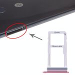 Vassoio scheda SIM + vassoio scheda SIM / vassoio scheda micro SD per LG V30 VS996 LS998U H933 LS998U (rosso)
