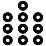 Per Meizu Meilan A5 / M5 Obiettivo per fotocamera posteriore da 10 pezzi