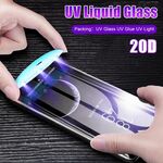 Vetro temperato a schermo intero curvo con colla a liquido UV per Galaxy S9 PLUS