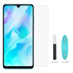 Vetro temperato a schermo intero curvo con colla piena UV per Huawei P30 Lite