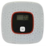 Rilevatore di monossido di carbonio Sensore di allarme gas Tester di gas avvelenamento Rilevatore di avvertimento vocale umano con display LCD (bianco)