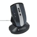 Mouse ottico wireless ricaricabile MZ-011 2.4GHz 1600 DPI con funzione HUB (blu)