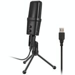 Yanmai SF-970 Microfono professionale a condensatore per registrazione audio con supporto per treppiede e cavo USB, lunghezza cavo: 1,8 m (nero)