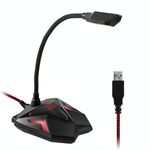 Microfono da gioco capacitivo G55 con indicatore LED (nero)