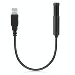 Yanmai SF-558 Mini microfono professionale per registrazione a condensatore stereo da studio USB, lunghezza cavo: 15 cm (nero)