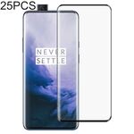 25 PCS Full Glue 3D Curved Edge Pellicola in vetro temperato a schermo intero per OnePlus 7 Pro (nero)