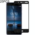 Pellicola proteggi schermo in vetro temperato Full Glue da 25 pezzi per Nokia 8