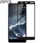 Pellicola proteggi schermo in vetro temperato Full Glue da 25 pezzi per Nokia 5.1