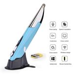 PR-06S Mouse ottico wireless intelligente a 4 tasti con funzione penna stilo, supporto comando vocale / traduzione (blu)