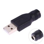 Connettore adattatore USB maschio a 5,5 x 2,1 mm femmina