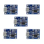 5 PCS TP4056 Modulo scheda di ricarica Micro interfaccia USB Microfono USB per batteria al litio 1A