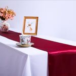 10 pezzi tovaglia in raso decorazione della tavola per la casa festa matrimonio decorazioni natalizie (rosso)