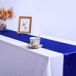 10 pezzi tovaglia in raso decorazione della tavola per la casa festa matrimonio decorazione natalizia (blu reale)
