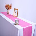 10 pezzi tovaglia in raso decorazione della tavola per la casa festa matrimonio decorazione natalizia (rosa)
