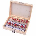 Set di punte per fresa in carburo di tungsteno con gambo Set di utensili per frese per legno Set di frese per frese per legno per utensili in legno