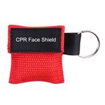 Maschera di protezione per il viso di emergenza per RCP Portachiavi Maschera per la respirazione (rossa)