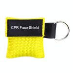 Maschera di protezione per il viso di emergenza per RCP Portachiavi Maschera per la respirazione (gialla)