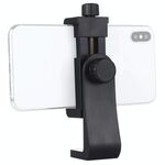 PULUZ Staffa di supporto per morsetto per telefono con scatto verticale orizzontale girevole a 360 gradi per iPhone, Galaxy, Huawei, Xiaomi, Sony, HTC, Google e altri smartphone