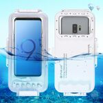PULUZ 45m/147ft Custodia Subacquea Impermeabile Foto Video Scattare Foto Subacquee Cover per iPhone Serie 15, Galaxy, Huawei, Xiaomi, Smartphone Google Android OTG con Porta Type-C (Bianco)