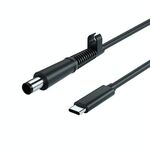 Per cavo di ricarica per laptop HP da USB-C / Type-C a 7,4 x 0,6 mm, lunghezza cavo: circa 1,5 m (nero)