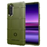 Custodia in TPU antiurto a copertura totale per Sony Xperia XZ5 (verde militare)