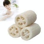Bagno Corpo Doccia Spugna Scrubber Loofah Naturale Luffa Loofa Lavare i Piatti Asciugamano Bagno Massaggio Spugna Corpo Scrubber (10 cm Bianco Taglia Piccola)