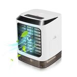 Mini ventola di raffreddamento da tavolo Umidificatore Ventola per aria condizionata Ventola spray idratante (bianca)