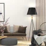 Creativo Semplice Lampada da terra a tre gambe Soggiorno Camera da letto Modello Camera Luce Luce decorativa (luce bianca)