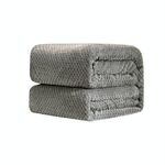 Coperta di flanella di ananas a rete tinta unita addensata Coperta di flanella in pile di corallo Aria condizionata Copridivano Lenzuola calde invernali Coperte di pelliccia sintetica facili da lavare, Dimensioni: 45x65cm (grigio)