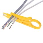 Pinza per cavi di rete mini 5 pezzi Tagliacavi giallo