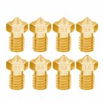 8 PCS Bugatti 3D Accessori per stampante E3D-V5 V6 Ugello M6 Filettatura Consumabili Ugello caldo, Dimensioni: 1,75 / 0,2 mm