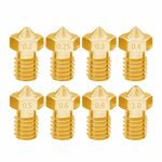 8 PCS Bugatti 3D Accessori per stampante E3D-V5 V6 Ugello M6 Filettatura Consumabili Ugello caldo, Dimensioni: 1,75 / 0,35 mm
