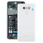 Coperchio posteriore della batteria con obiettivo della fotocamera e sensore di impronte digitali per LG G6 / H870 / H870DS / H872 / LS993 / VS998 / US997 (bianco)
