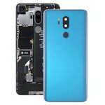 Coperchio posteriore della batteria con obiettivo della fotocamera e sensore di impronte digitali per LG G7 ThinQ / G710 / G710EM / G710PM / G710VMP (blu)