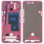 Piastra cornice cornice LCD alloggiamento anteriore per LG G7 ThinQ / G710 (rosa)