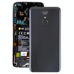 Coperchio posteriore della batteria con obiettivo della fotocamera e sensore di impronte digitali per LG Q7 / Q7 + (nero)